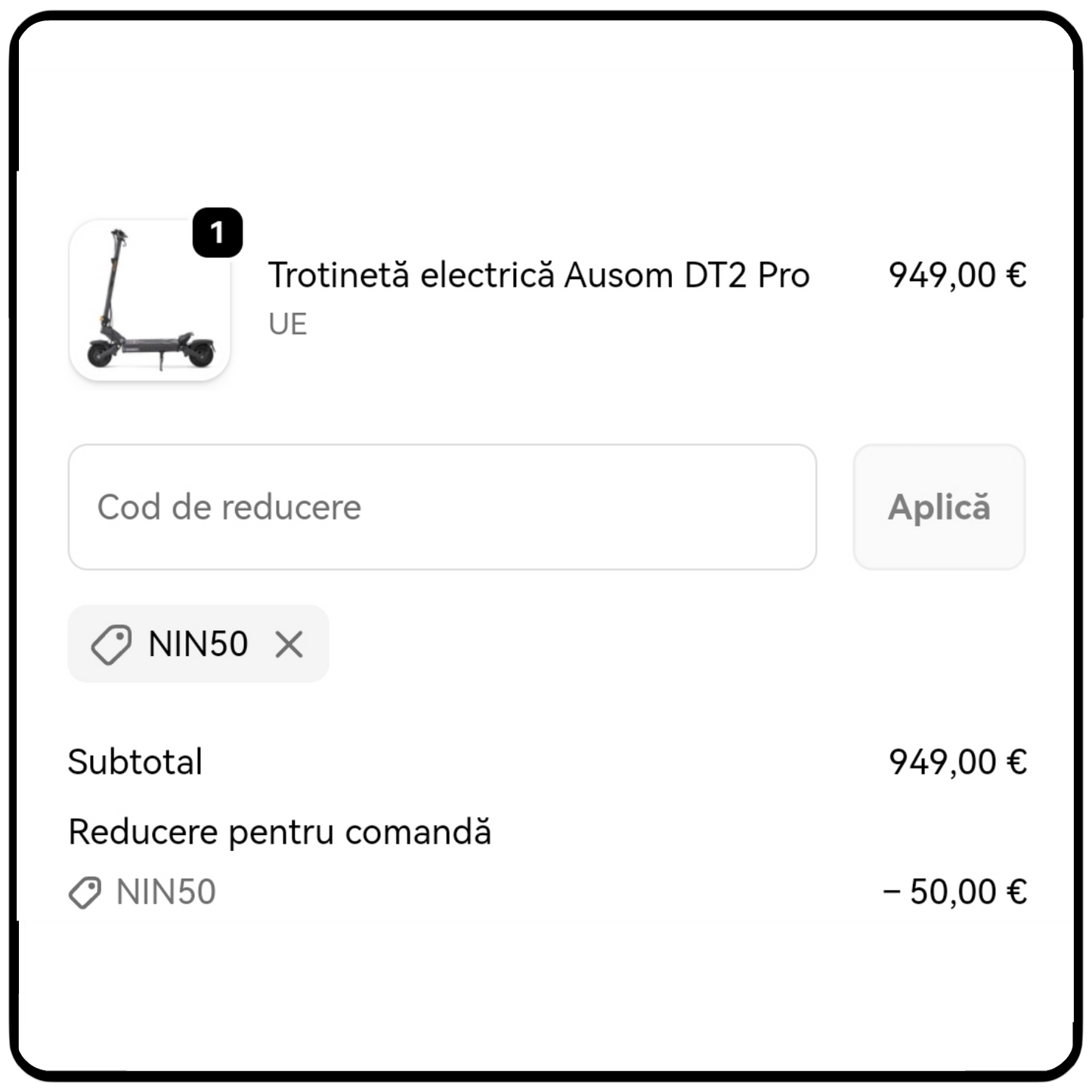 Trotineta Electrica Ausom DT2 PRO ⚠️CITESTE DESCRIERE POZE⚠️