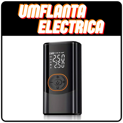 Umflanta Electrica Portabila cu Iluminare LED