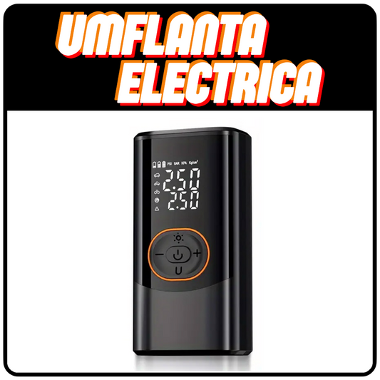 Umflanta Electrica Portabila cu Iluminare LED