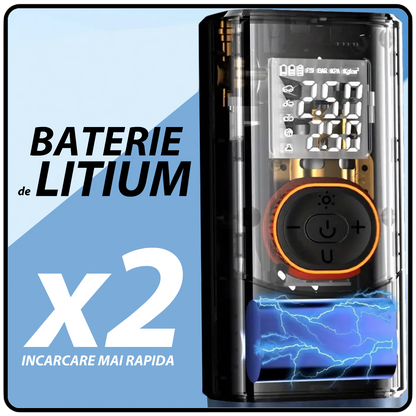 Umflanta Electrica Portabila cu Iluminare LED