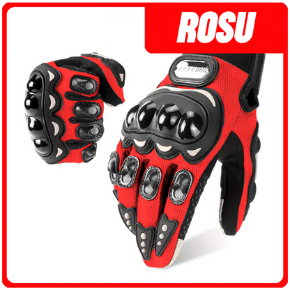 COMBO PROTECTII - ROSU (Casca Enduro , Manusi , Cagula )