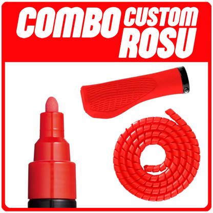COMBO CUSTOM - ROSU (Posca , Mansoane , Cablu Fire)