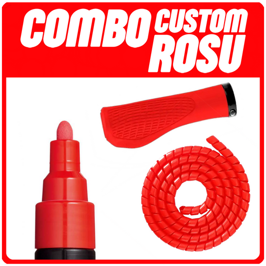 COMBO CUSTOM - ROSU (Posca , Mansoane , Cablu Fire)