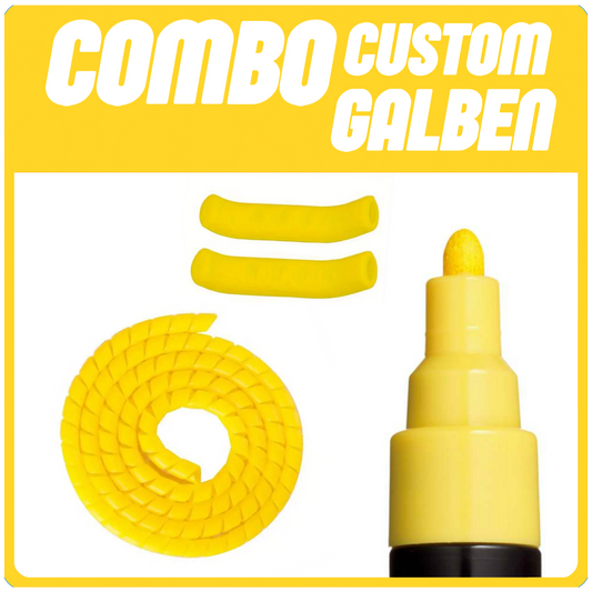 COMBO CUSTOM - GALBEN (Posca , Cablu Fire , Protectie Frana)