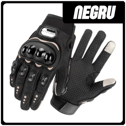 COMBO PROTECTII - NEGRU (Casca Enduro , Manusi , Cagula)