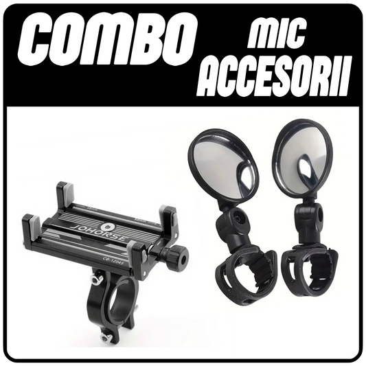 COMBO ACCESORI - MIC (Suport Telefon Premium , ×2 Oglinzi)