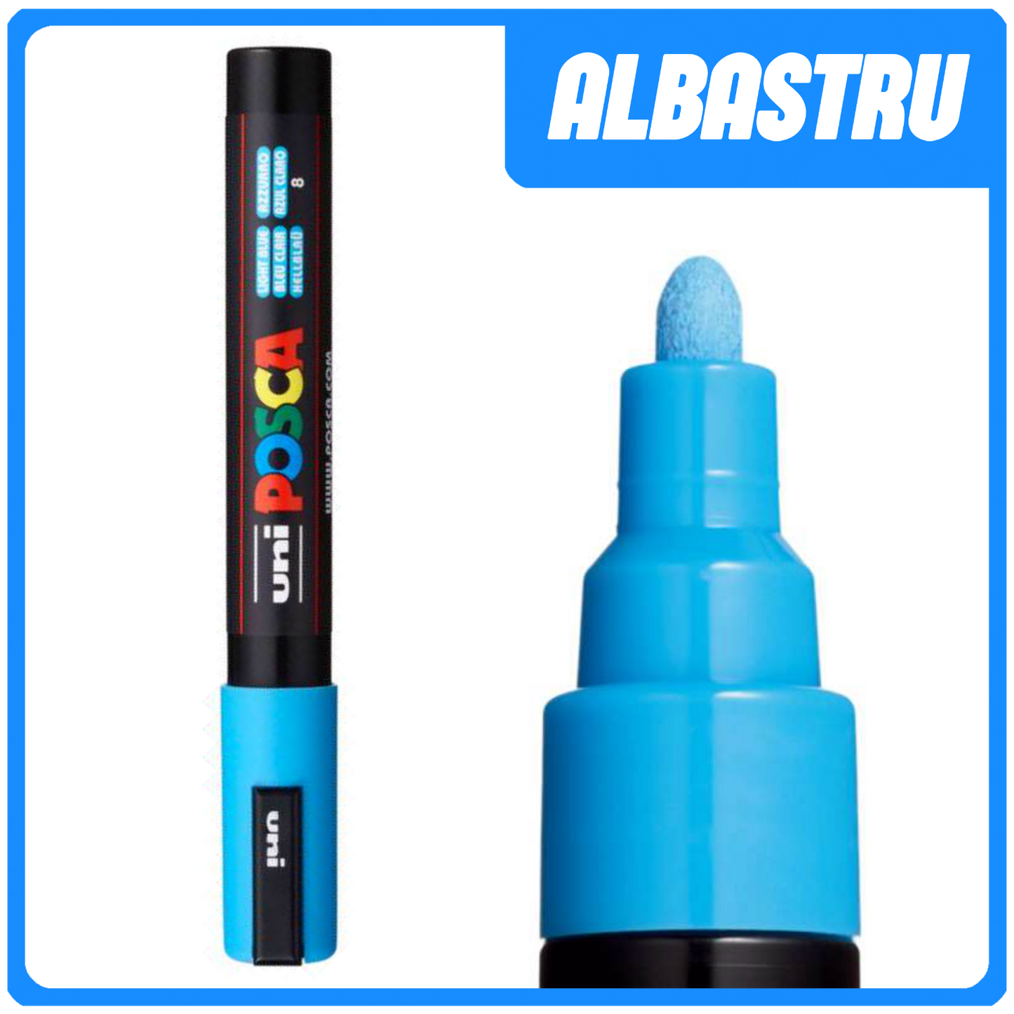 COMBO CUSTOM - ALBASTRU (Posca , Mansoane , Cablu Fire , Protectie Frana)